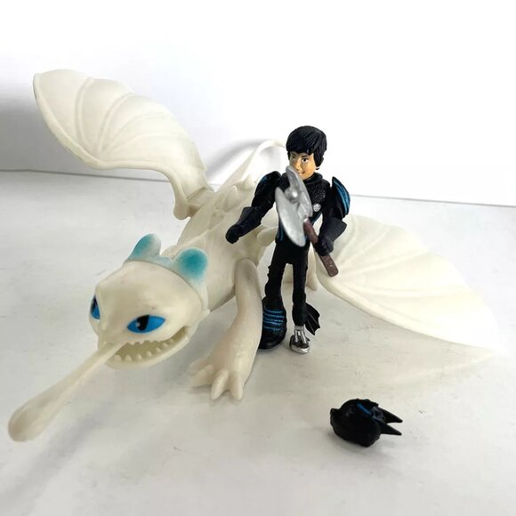 How to Train Your Dragon Figures Set Hiccup Astrid Light Fury Toothless Stormfly - Picture 11 of 16